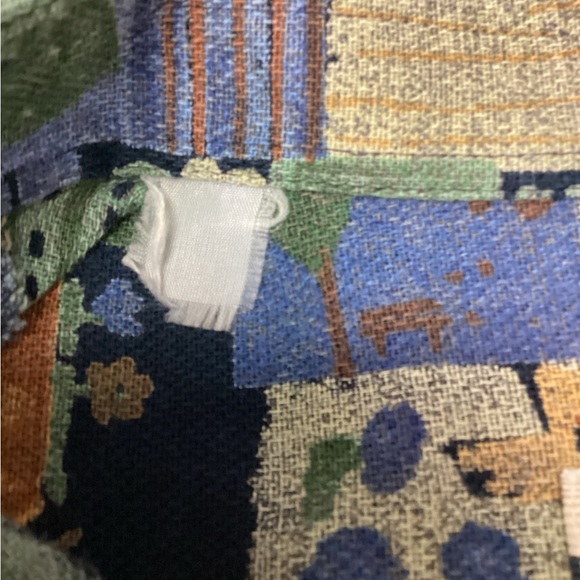 Casa Moda Men’s Short Sleeve Button Down Patchwork Floral Tapestry Shirt, sz M - Picture 6 of 10